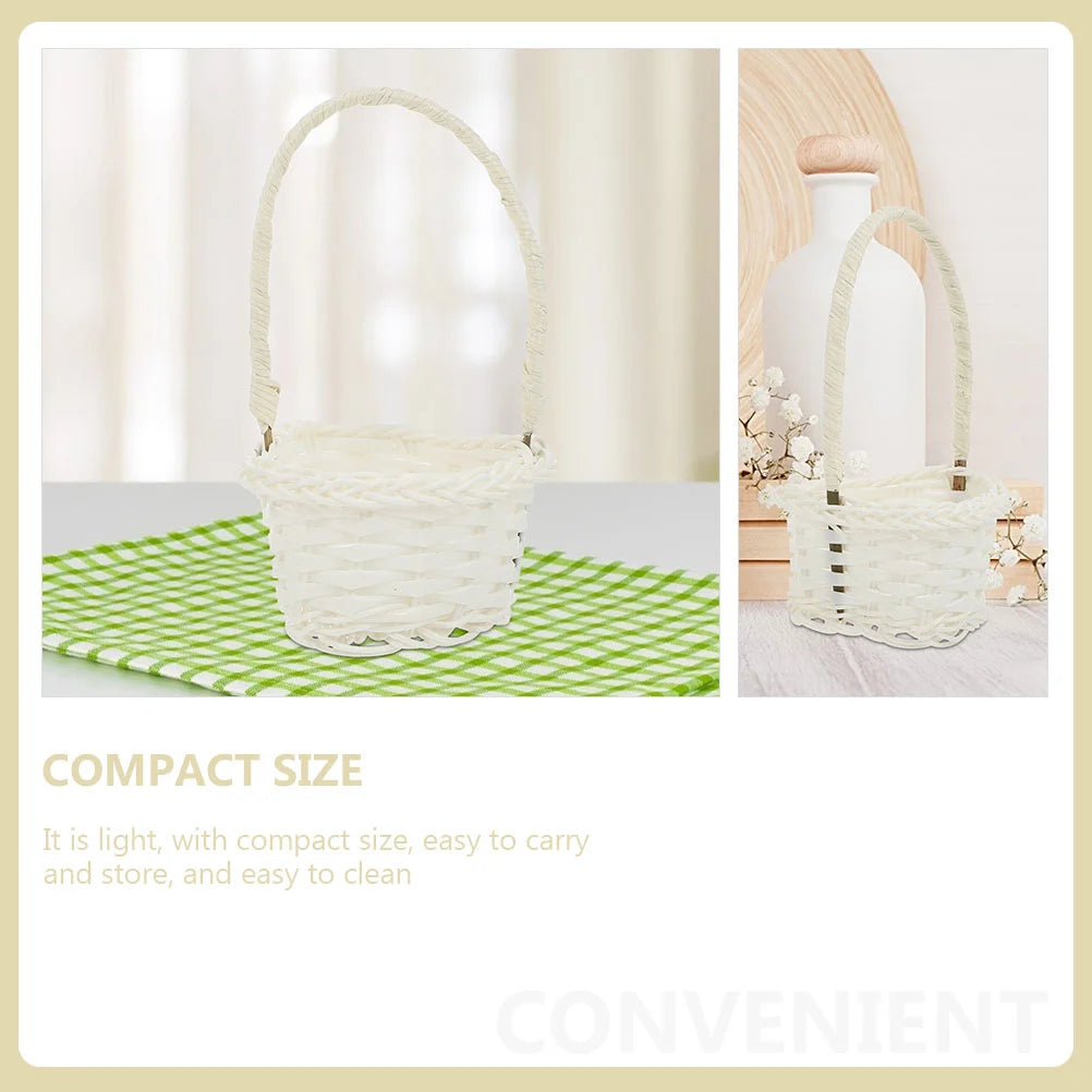 lot de 5 paniers en rotin pour un rangement élégant et pratique - vue 4 sur 7