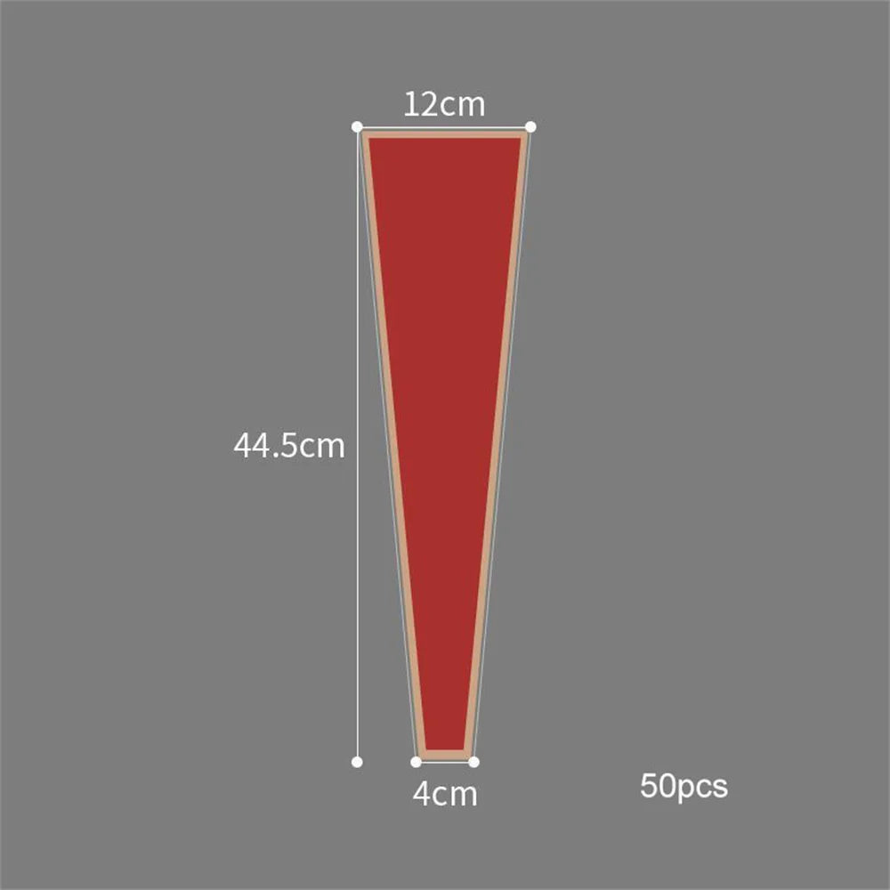 lot de 50 sachets imperméables pour roses à offrir pour la saint valentin - vue 7 sur 18