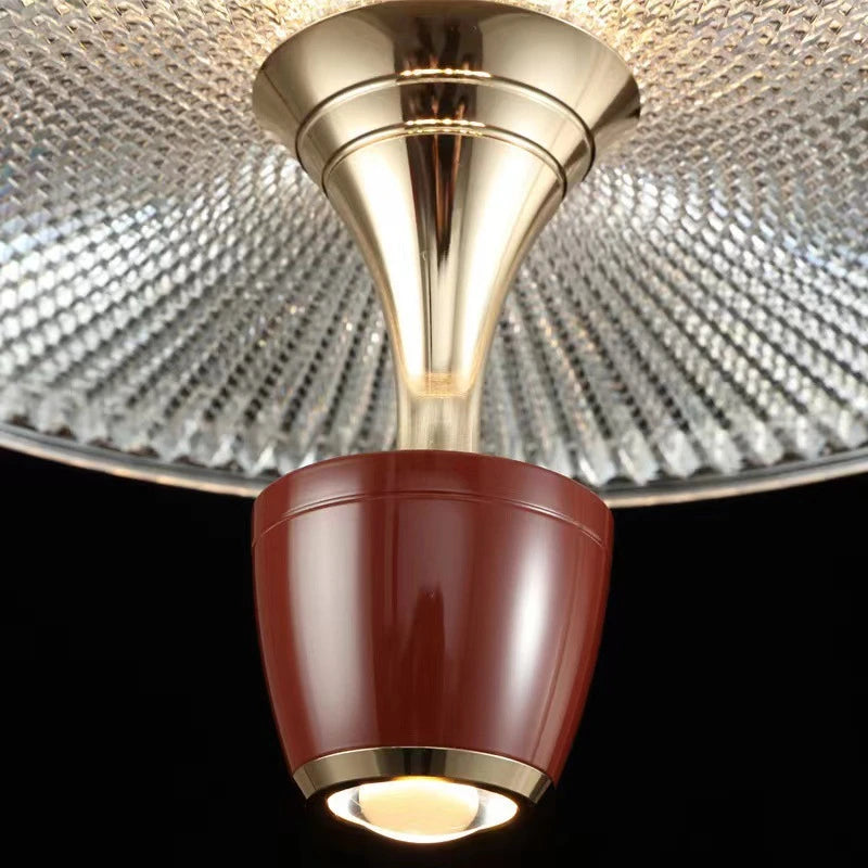 suspension minimalistes modernes en verre grain d'eau - vue 5 sur 9