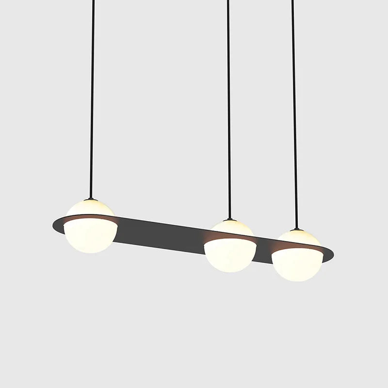 suspension créative minimaliste à géométrie pour espaces commerciaux