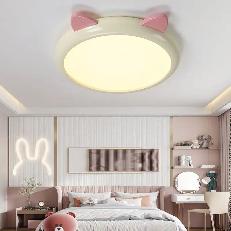 plafonnier dessin animé chaton spectre complet luminaires argent - vue 5 sur 9