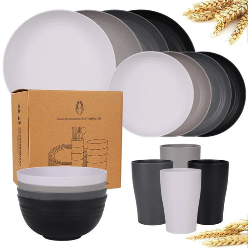 service de table paille de ble incassable biodegradable
