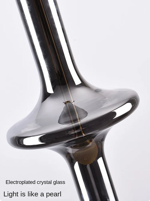 luminaire en verre avec joint en bambou design artistique pour divers espaces - vue 6 sur 12
