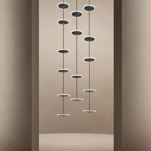 lustre moderne rond pour éclairage intérieur élégant - vue 6 sur 14