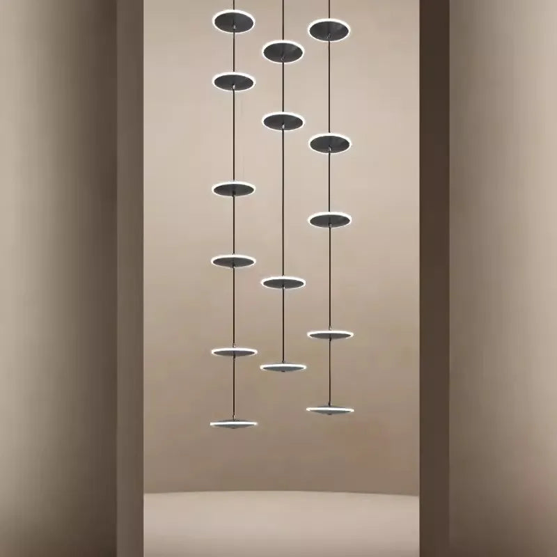 lustre moderne rond pour éclairage intérieur élégant