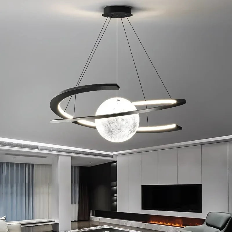 plafonnier minimaliste nordique moderne luxe atmosphérique circulaire