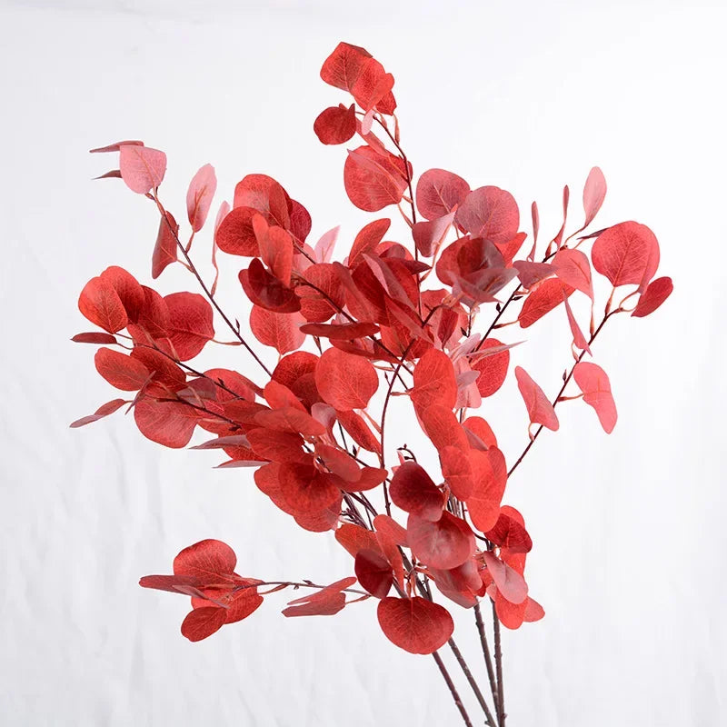 plantes artificielles eucalyptus longues tiges pour décoration automnale - vue 4 sur 9