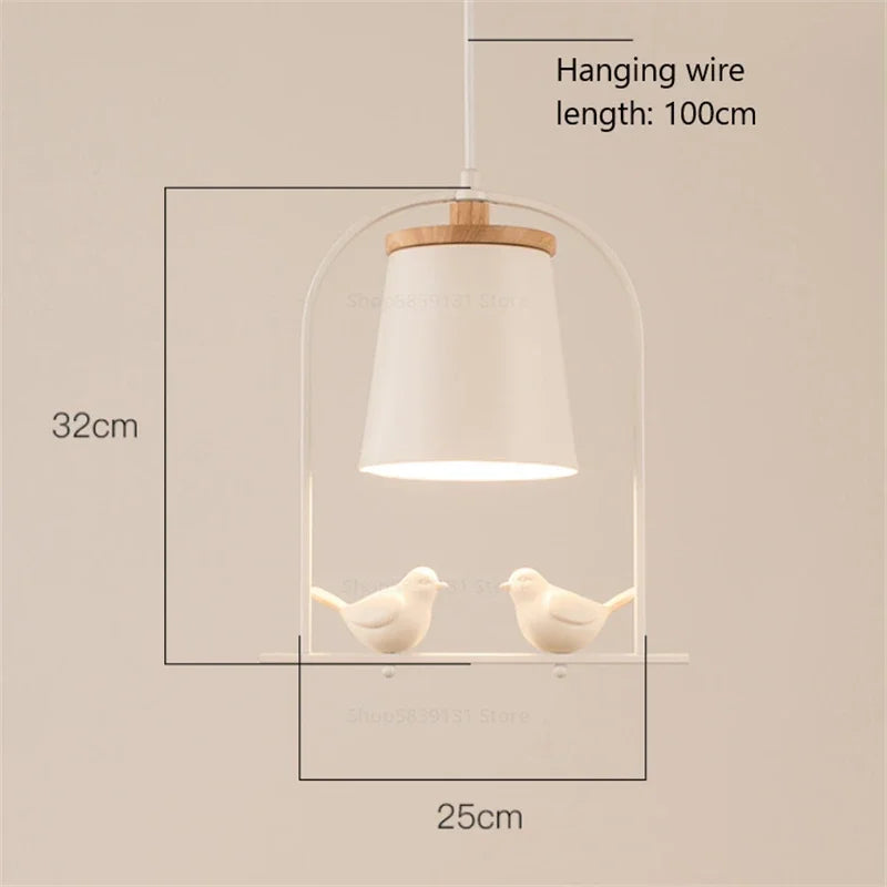 applique murale moderne led en forme d'oiseaux pour décoration