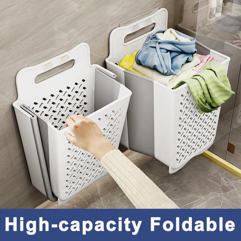 panier de rangement pliable à suspendre pour linge sale - vue 7 sur 19