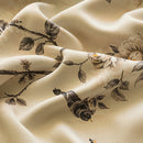 Rideau occultant floral style chinois pour salon chambre