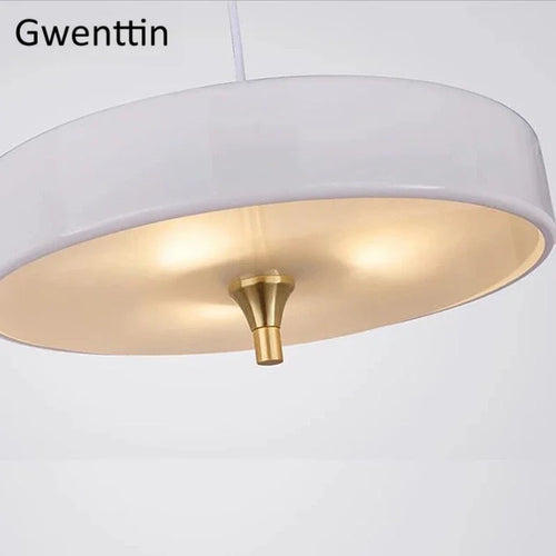 suspension ronde nordique luminaires led pour décoration moderne - vue 5 sur 9