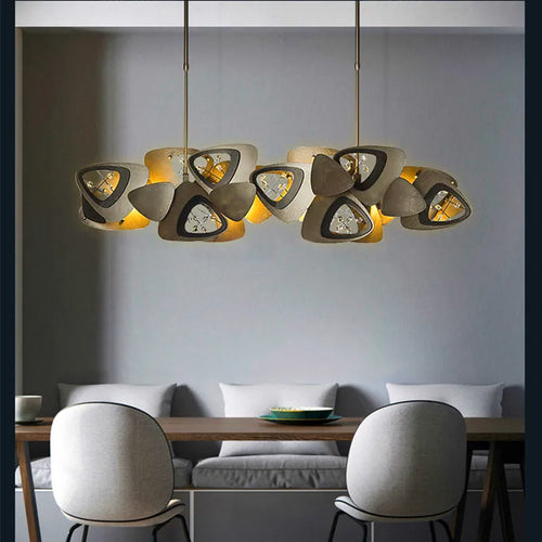 lustre postmoderne créatif en cristal suspension luminaire - vue 2 sur 12