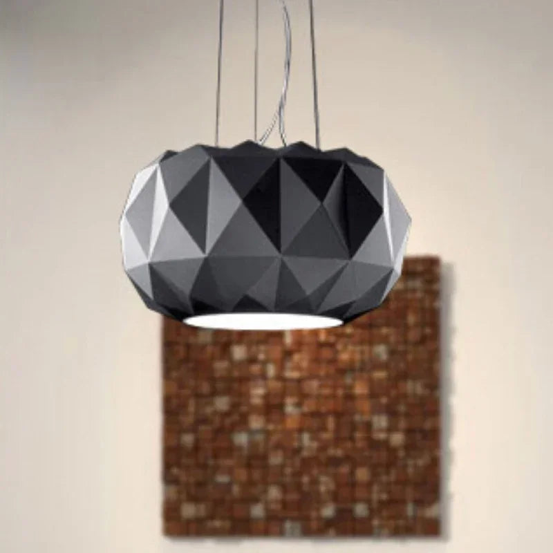 suspension en verre moderne avec découpe diamantée pour décoration intérieure - vue 5 sur 7