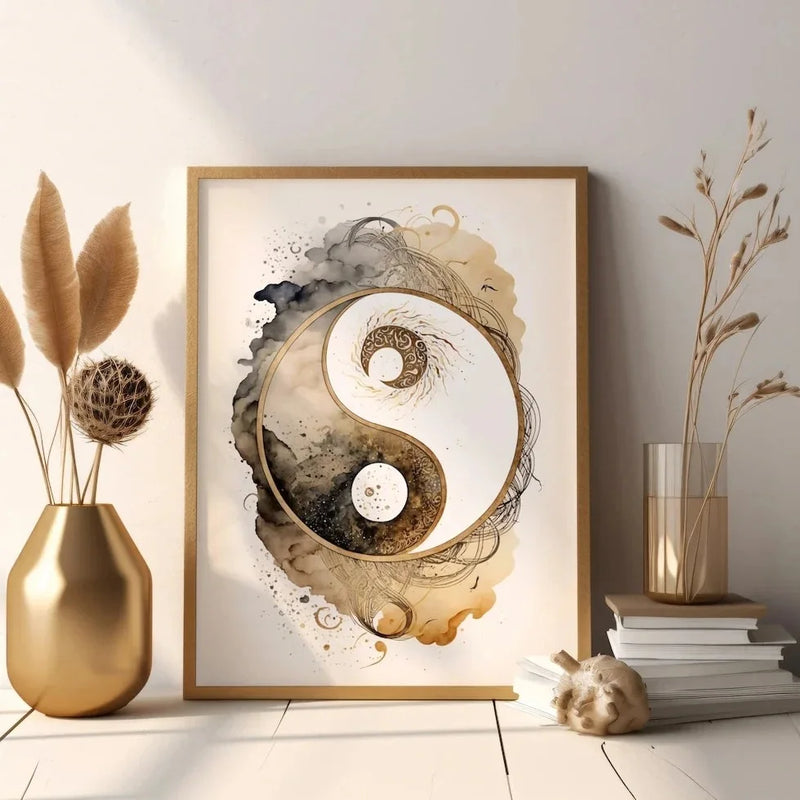impression sur toile arbre de vie bouddha art mural spirituel moderne