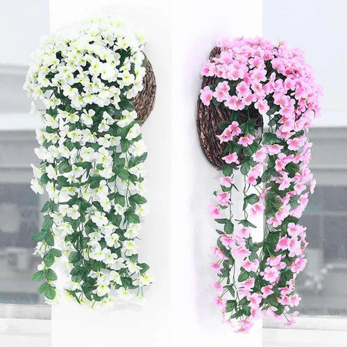 fleur artificielle suspendue pour décoration de fête et mariage - vue 2 sur 12