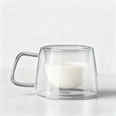 Mug verre double paroi 200 ml anse isolant
