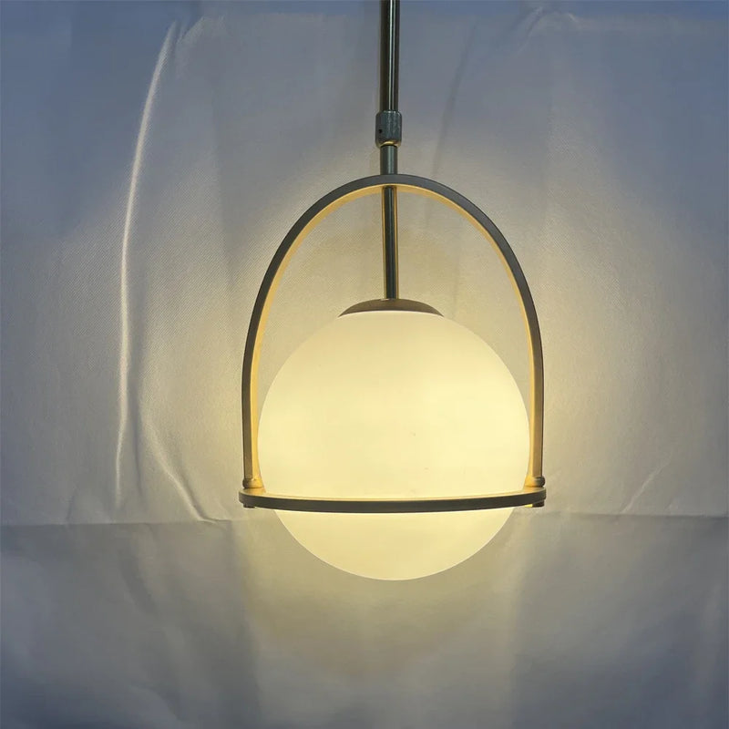Nordic Globe Pendant Lamp Glass Ball Ceiling Suspension Hanging Light for Kitchen Island Dining Room