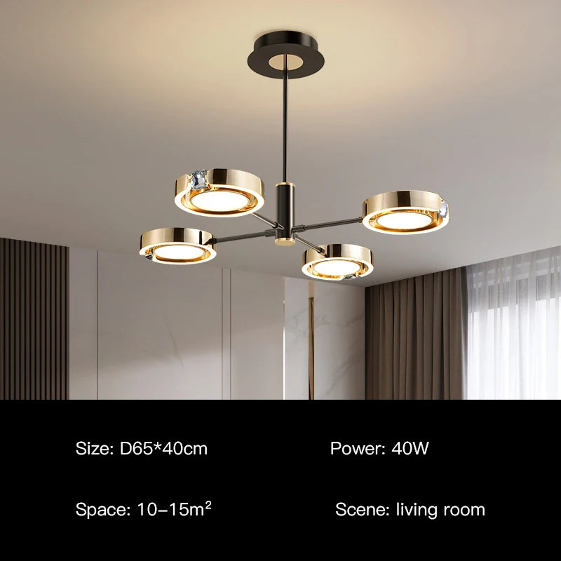 suspension led moderne au design minimaliste élégant pour intérieur - vue 13 sur 18