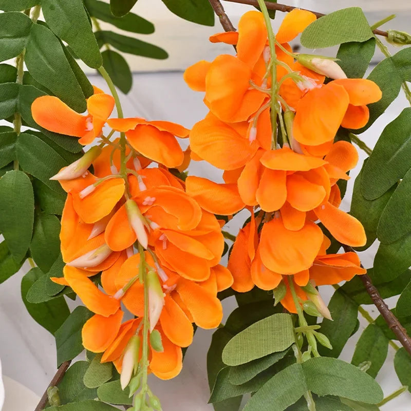 fleurs de glycine artificielles pour décoration intérieure élégante