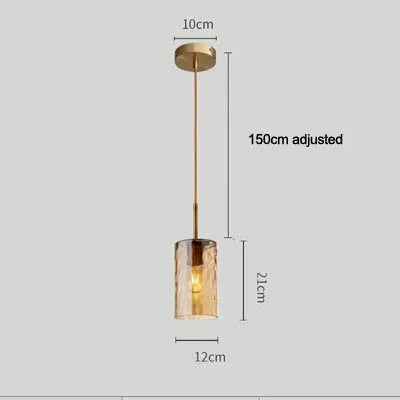 suspension en verre soufflé style nordique moderne - vue 7 sur 8