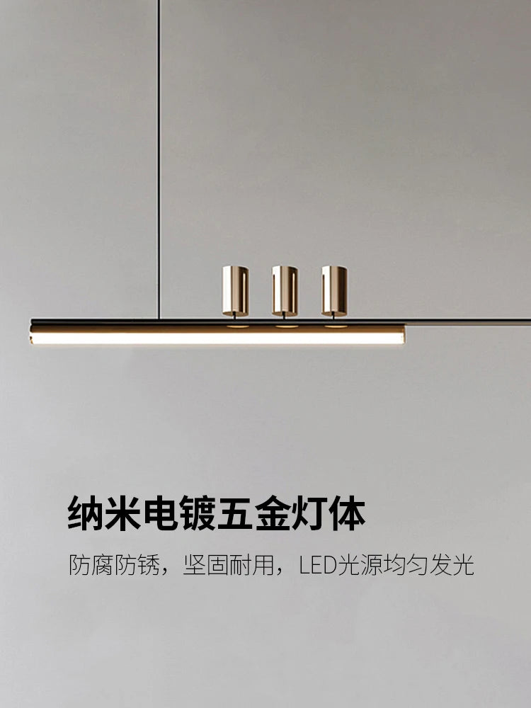 lustre minimaliste en métal pour éclairage moderne chic - vue 5 sur 11