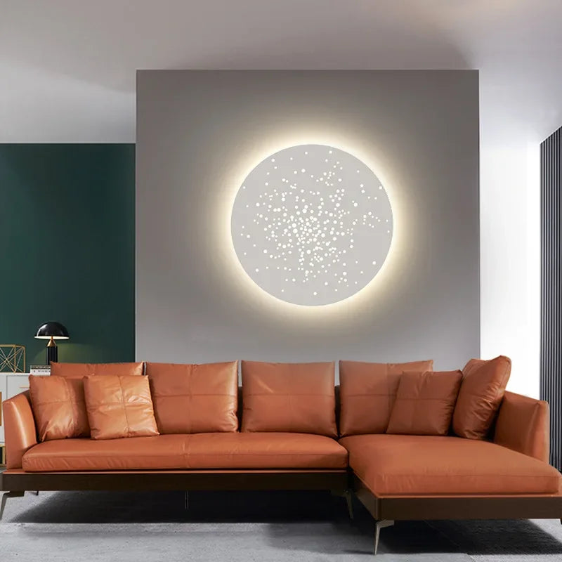 applique led murale moderne décorative pour fond d'art