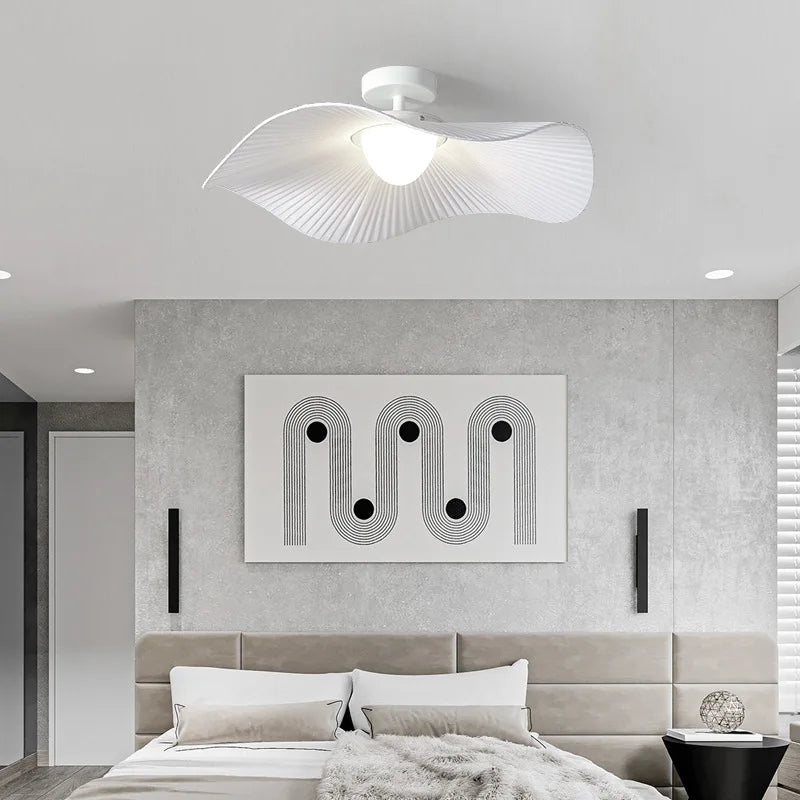 lustre nordique design lotus éclairage led moderne pour intérieur - vue 3 sur 10