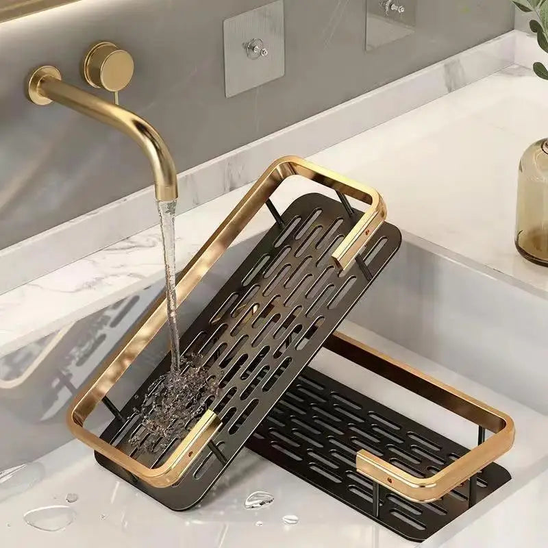 etagère murale de rangement sans perçage pour shampoing et maquillage