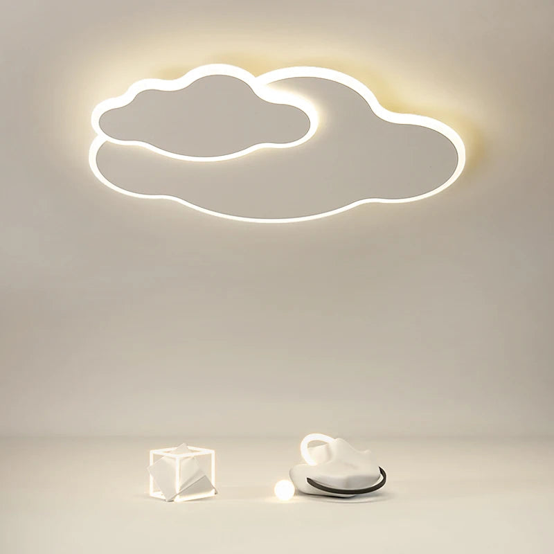 lustre led moderne nuage amour décoratif pour enfant - vue 5 sur 9