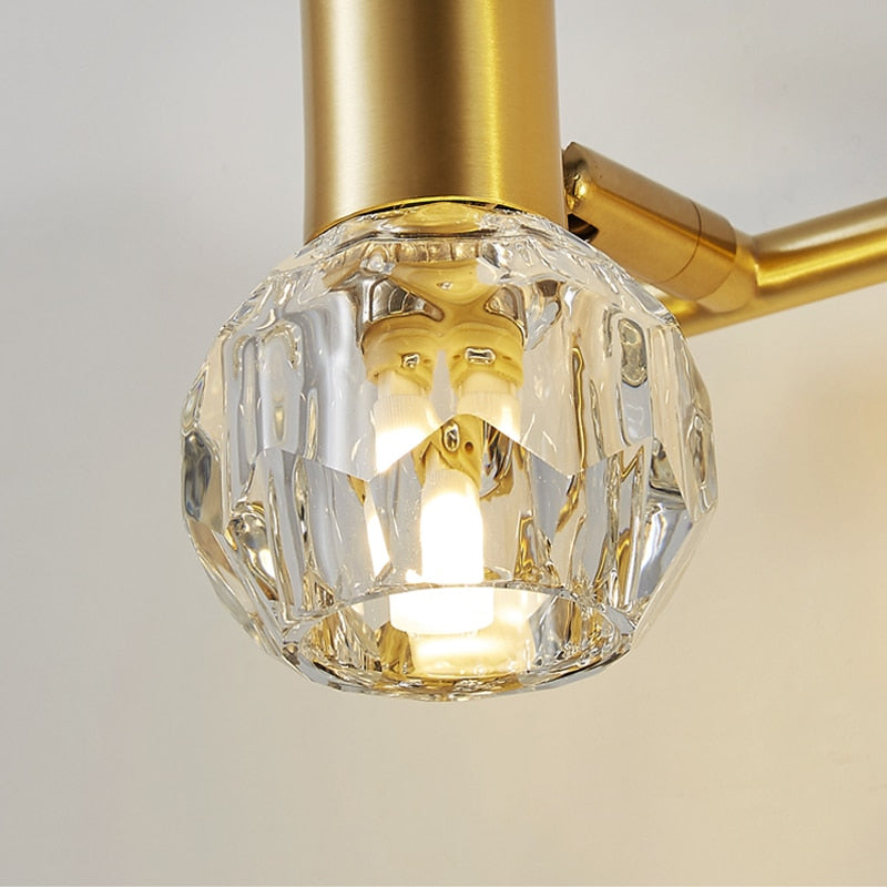 wall lamp Altesse luxury gold crystal LED wall light