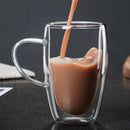 Mug verre double paroi isolant style moderne