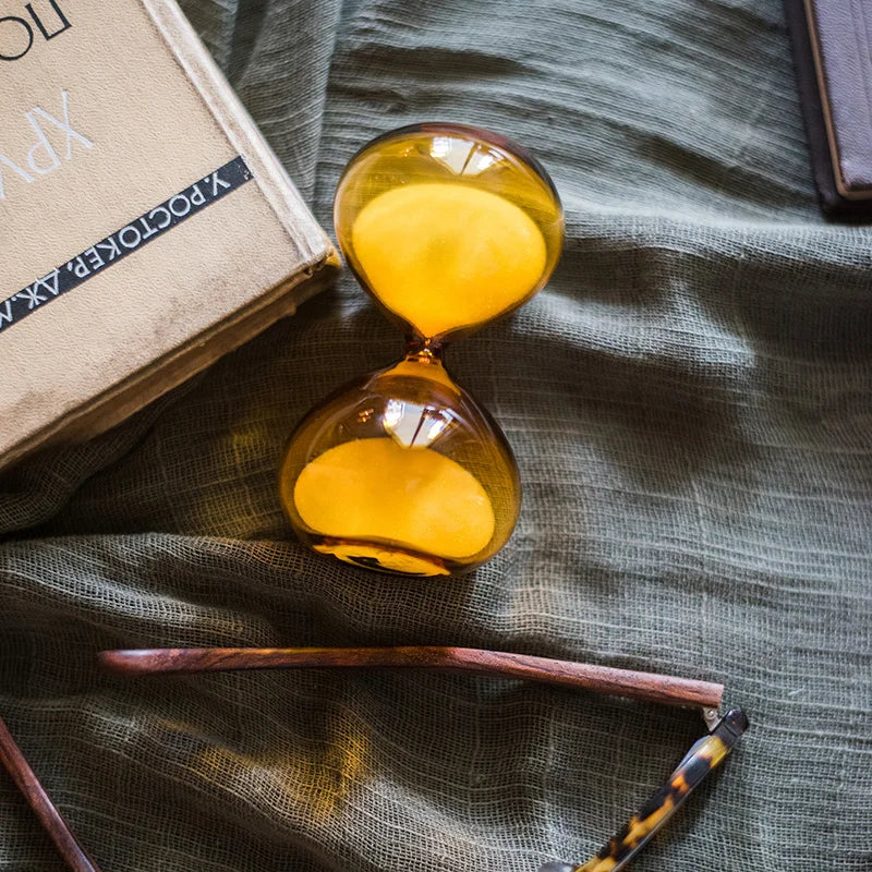 sablier en verre décoratif pour bureau et cadeau - vue 4 sur 8