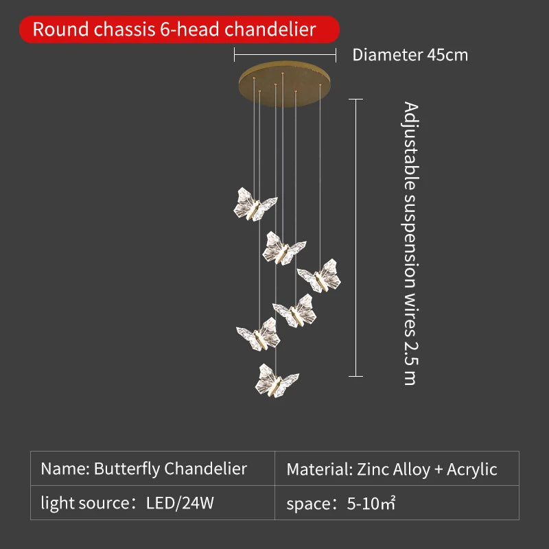 suspension en cristal nordique à led pour décoration moderne - vue 11 sur 18
