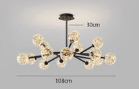 lustre décoration intérieur avec lampes suspendues fantaisie