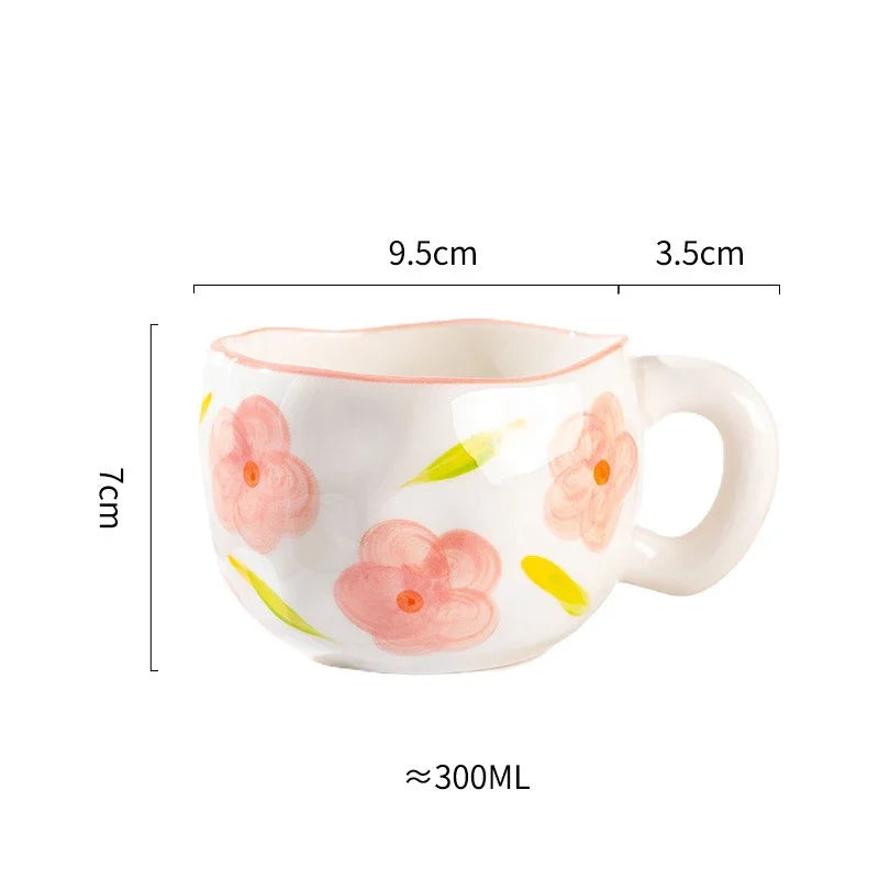 Mug céramique design irrégulier style coréen créatif