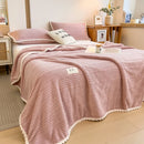 Plaid couverture polaire épaisse douce pour canapé salon