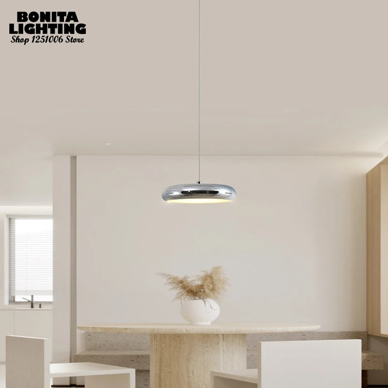 suspension à led minimaliste moderne design luxe ronde avec gradation - vue 4 sur 14