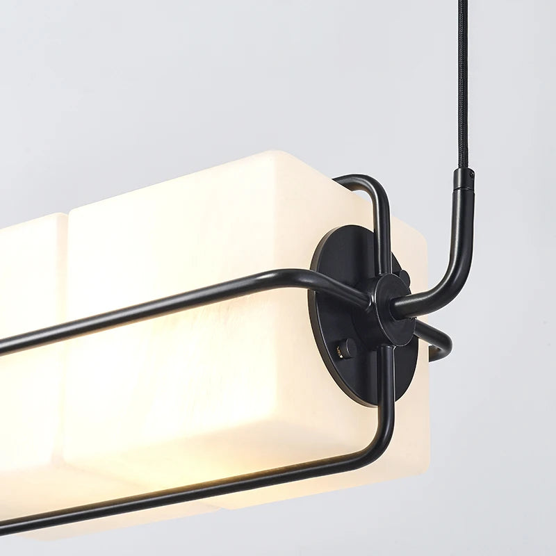 suspension en verre moderne pour éclairage de luxe intérieur