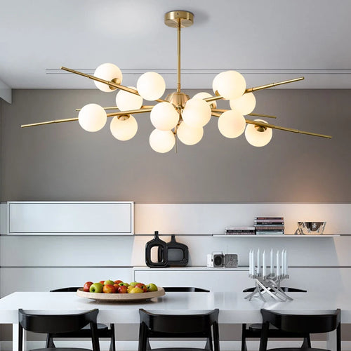suspension nordique à led pour décoration intérieure moderne - vue 6 sur 8