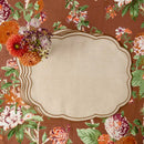 Serviette de table tissu coton lin style wash