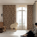 Rideau occultant moderne motifs floraux pour salon chambre