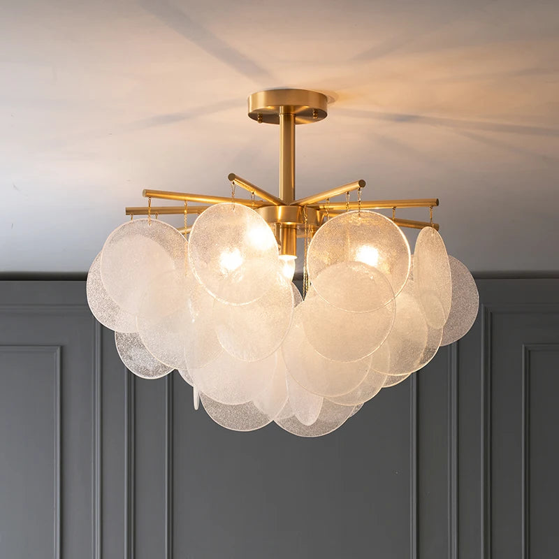 lustre en verre de luxe pour décoration intérieure élégante - vue 2 sur 8