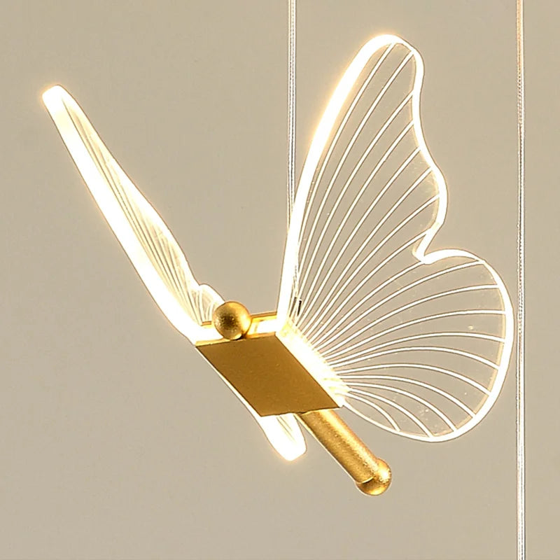 Suspension LED papillon au design nordique 90/220V