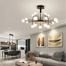 lustre moderne en boule de verre design nordique créatif luxe