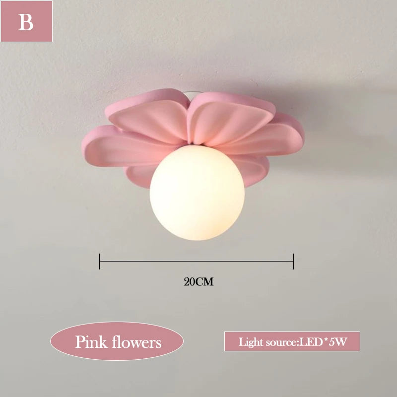 lustre moderne à pétales pour chambre d'enfant - vue 6 sur 17
