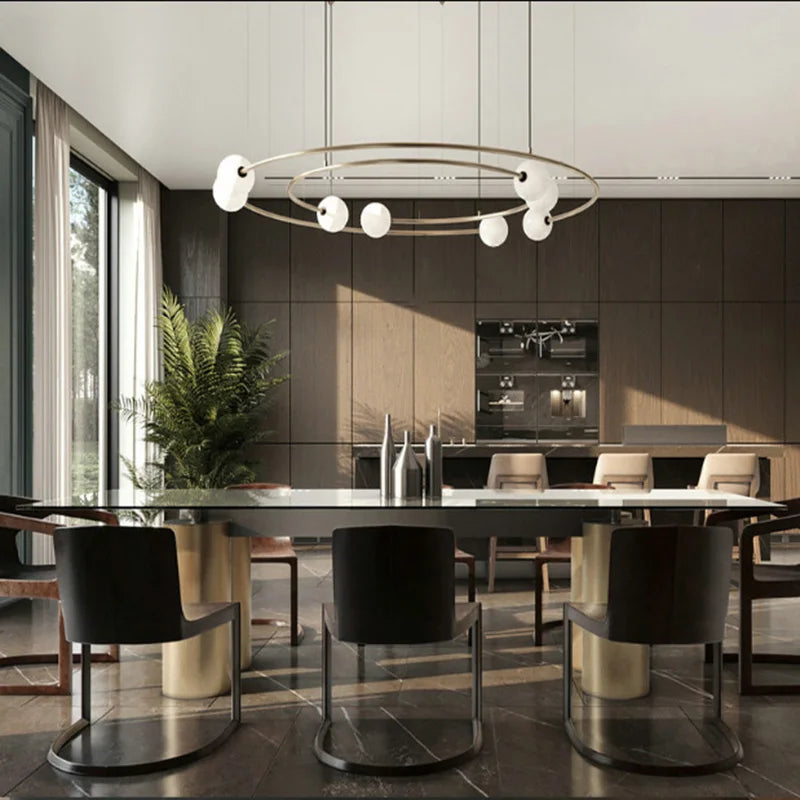 suspension en verre design pour une décoration moderne intérieure - vue 7 sur 7
