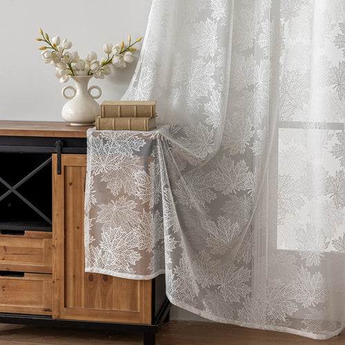 Voilage tulle sur mesure style moderne salon chambre - vue 8 sur 7