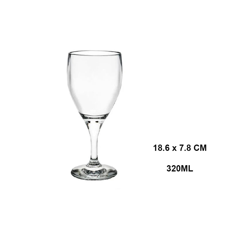 Verres à vin sans pied incassables reutilisables elegants