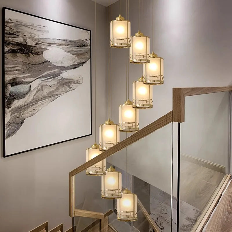 lustre vintage moderne led pour éclairage intérieur