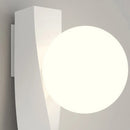 applique murale led en aluminium et verre rotatif